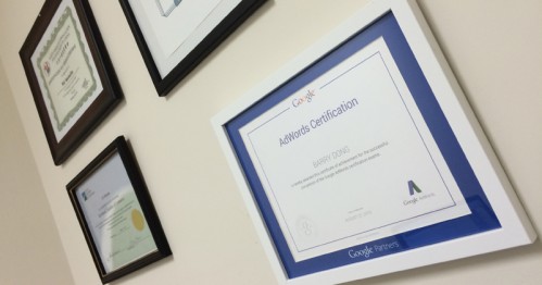 We are a certified Google Adwords Agency